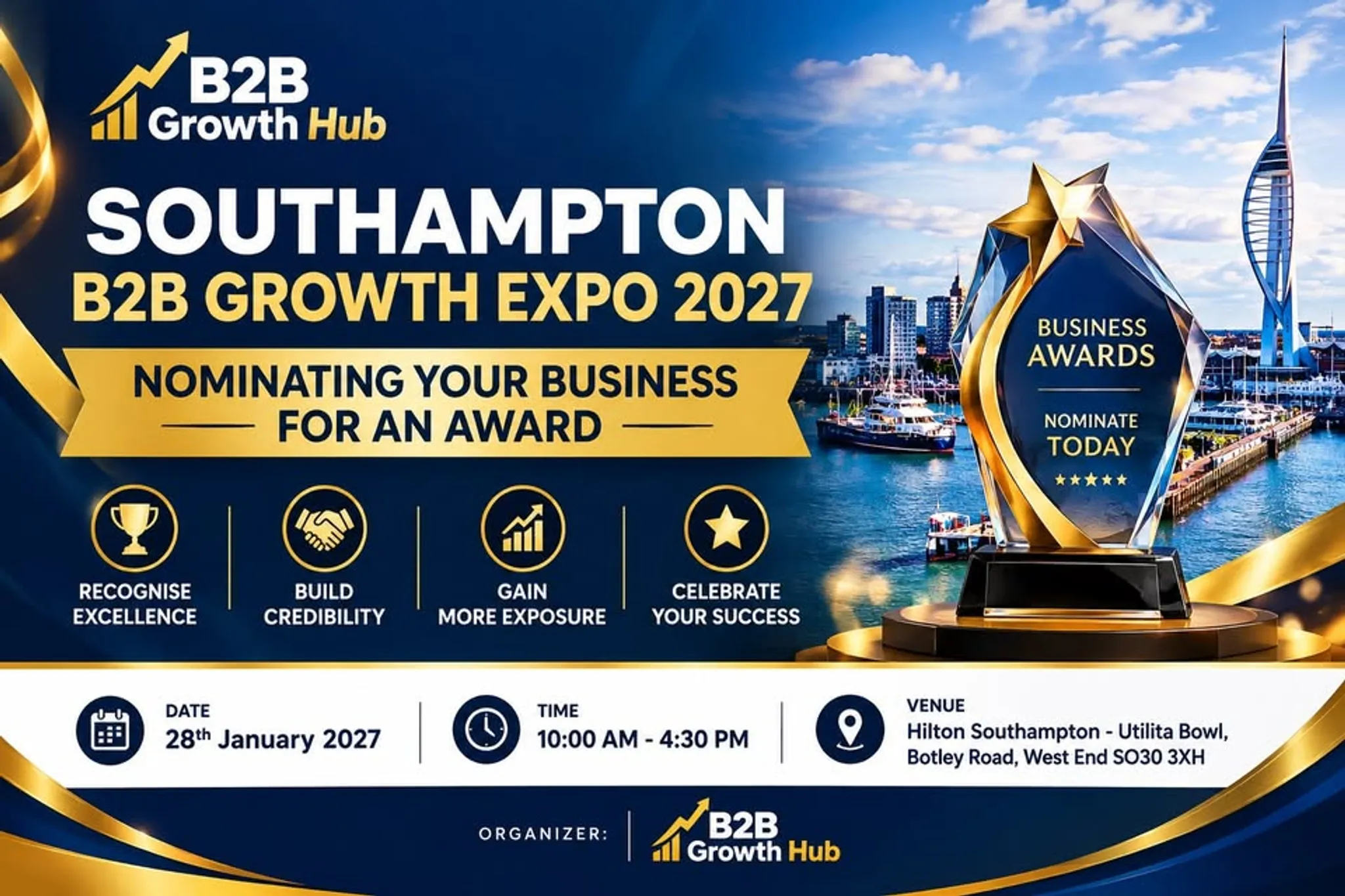 Southampton B2B Growth Expo 2027 | Nominating Your Business For An Award
